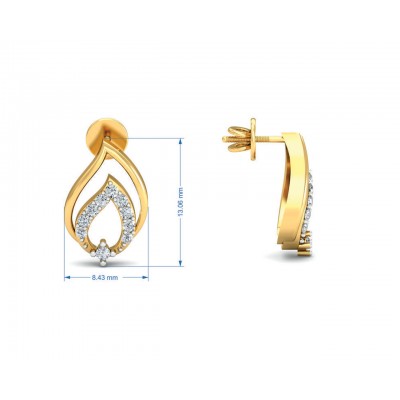 Gila Diamond Earrings in Gold